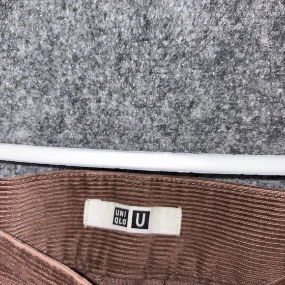 Uniqlo Pants Womens Size 28 Brown Corduroy Crop - Picture 3 of 11